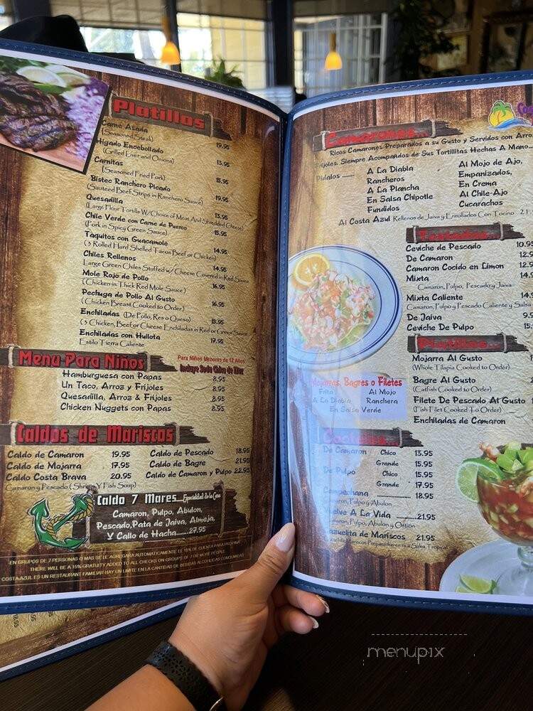 Costa Azul Restaurant - Santa Ana, CA menu_pic