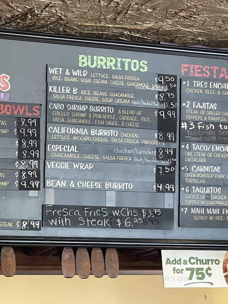 Fresca's Mexican Grill - Santa Ana, CA menu_pic