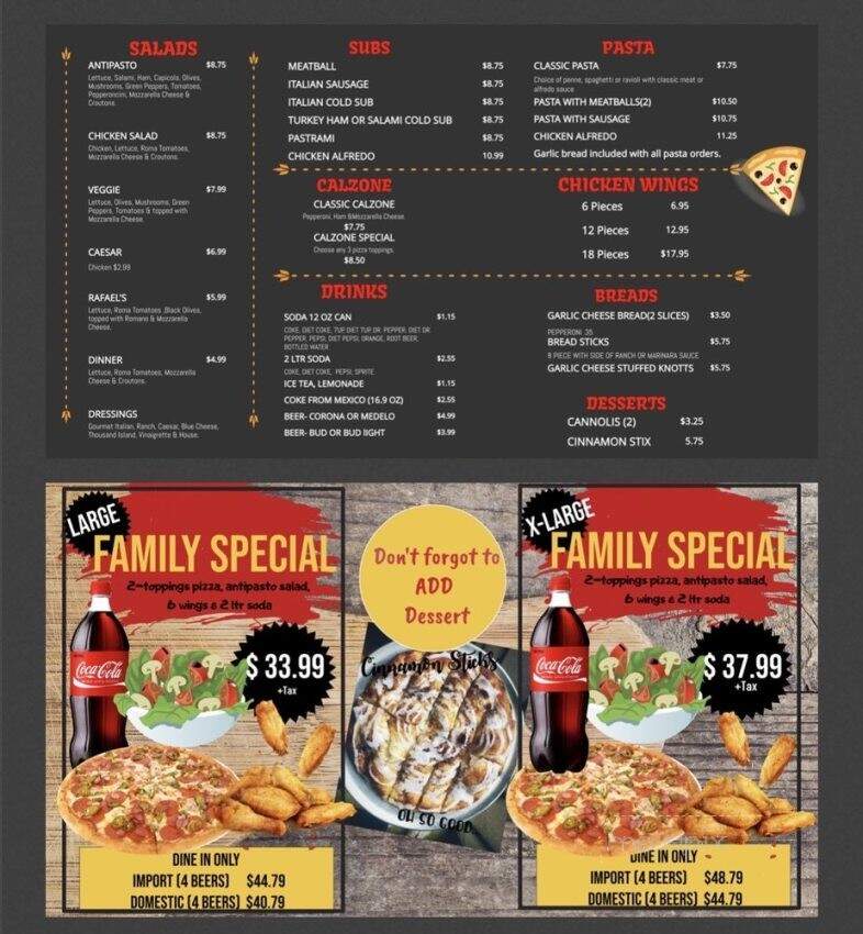 Rubino's Pizza - Santa Ana, CA menu_pic