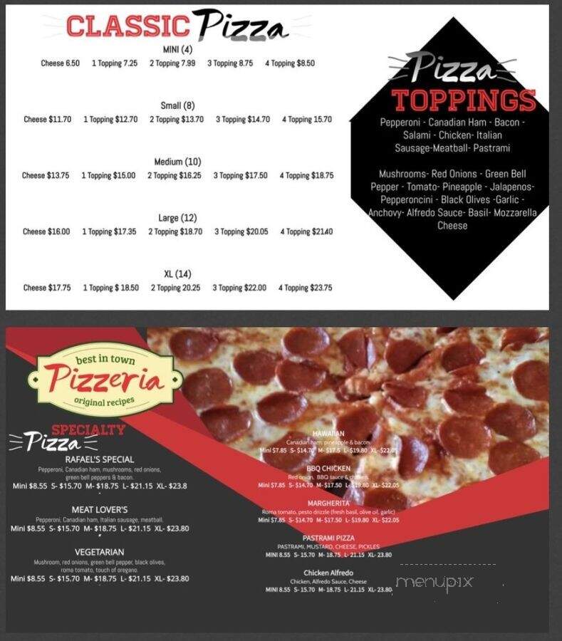 Rubino's Pizza - Santa Ana, CA menu_pic