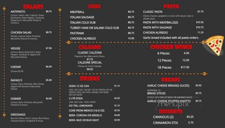 Rubino's Pizza - Santa Ana, CA menu_pic