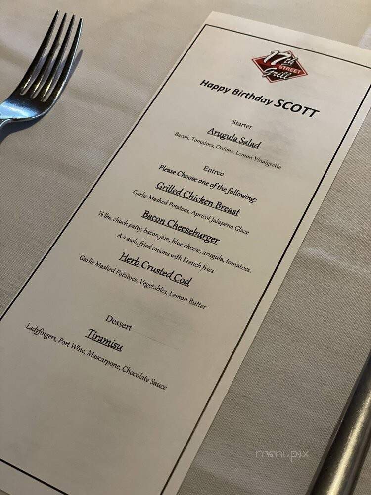 Zito's Bar & Grill - Tustin, CA menu_pic
