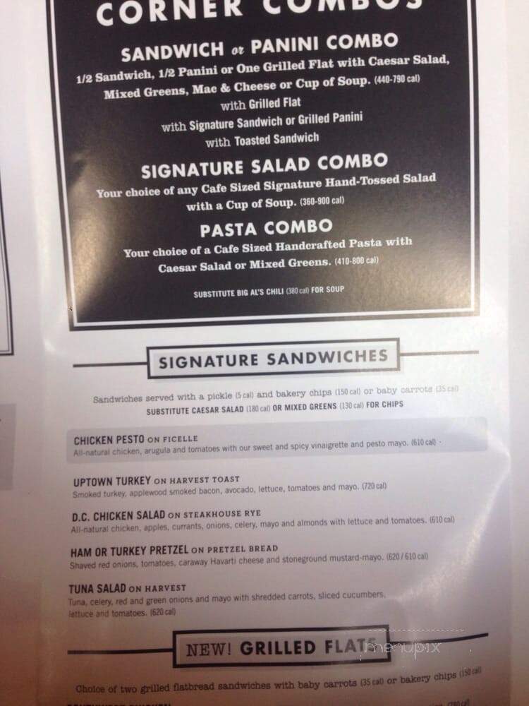 Corner Bakery Cafe - Fountain Valley, CA menu_pic