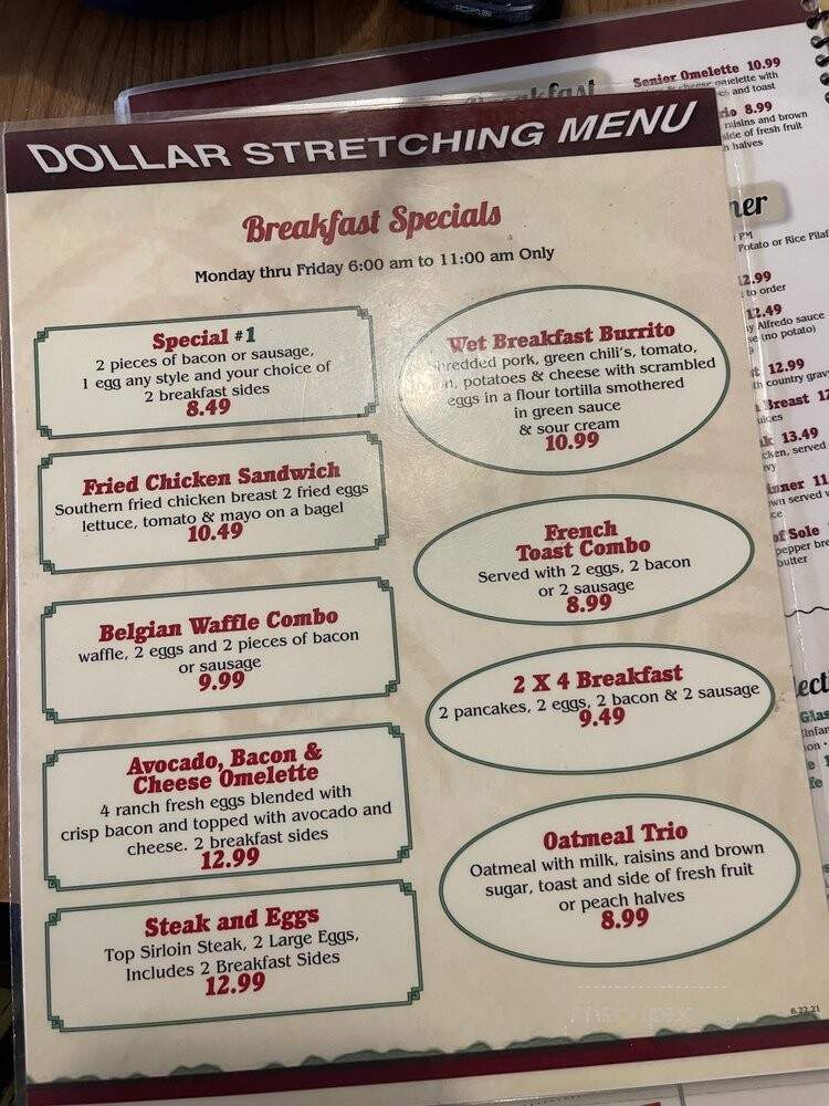 Peppertree Cafe - Glendora, CA menu_pic