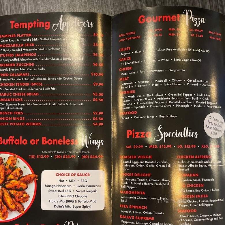 Dalia's Pizza Market - Covina, CA menu_pic
