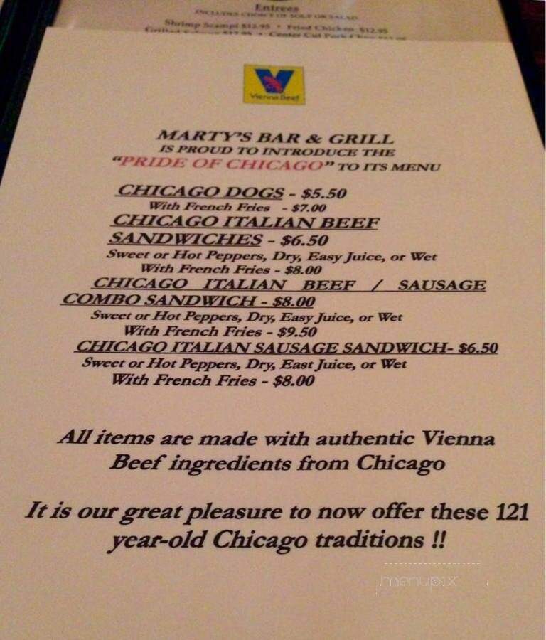 Mc Clure's Bar & Grill - Tustin, CA menu_pic