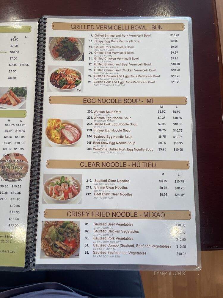 Little Saigon Noodle - Fountain Valley, CA menu_pic