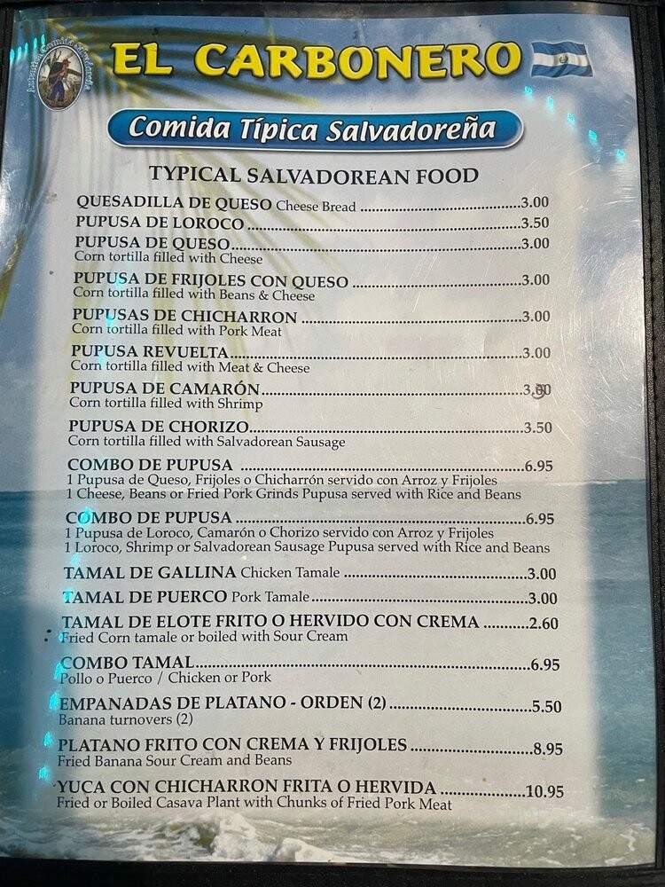 El Carbonero Restaurant - Santa Ana, CA menu_pic