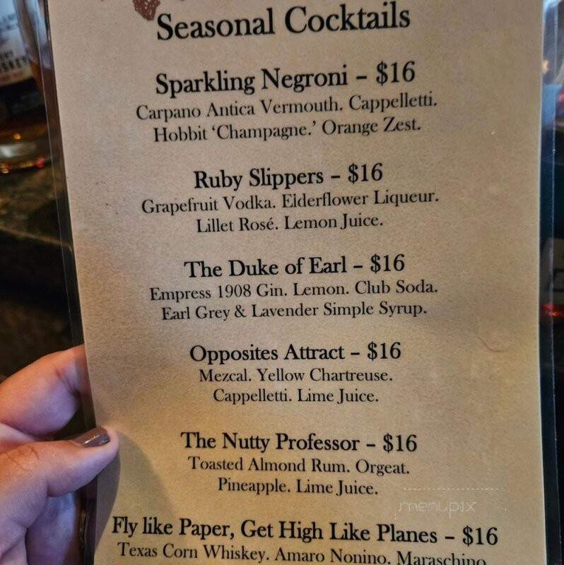 Hobbit - Orange, CA menu_pic