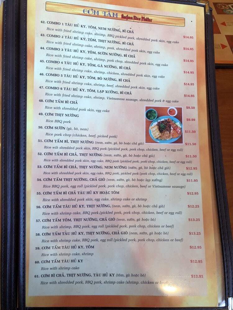 Com Tam Tran Quy Cap - Fountain Valley, CA menu_pic
