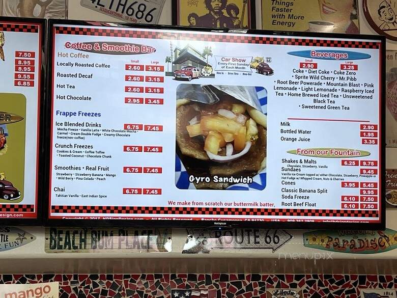 Legends Classic Diner - Glendora, CA menu_pic