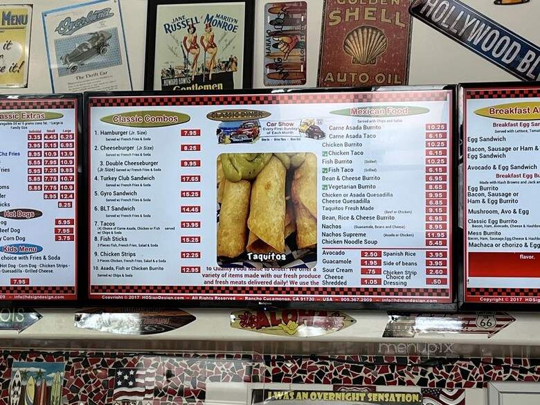 Legends Classic Diner - Glendora, CA menu_pic