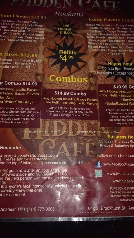 Hidden Cafe - Anaheim, CA