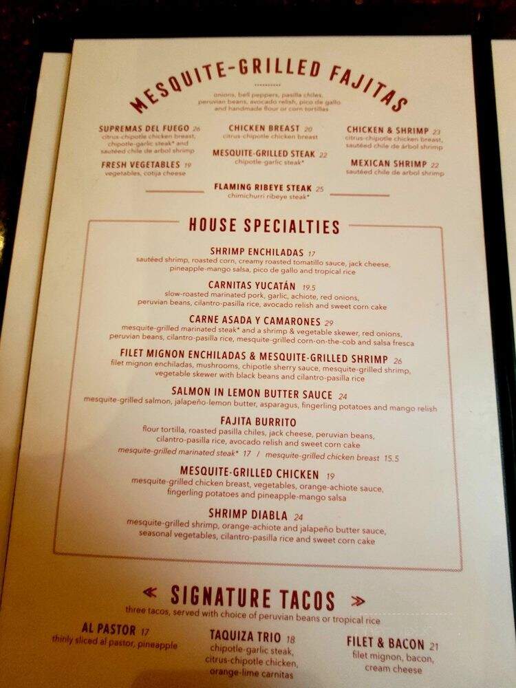 El Torito Mexican Grill - Brea, CA menu_pic