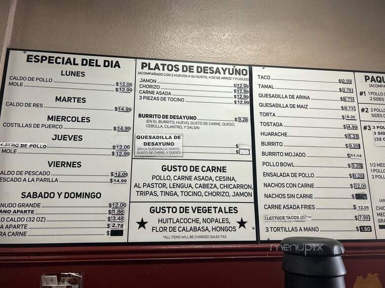 El Pollo Fino - Anaheim, CA menu_pic