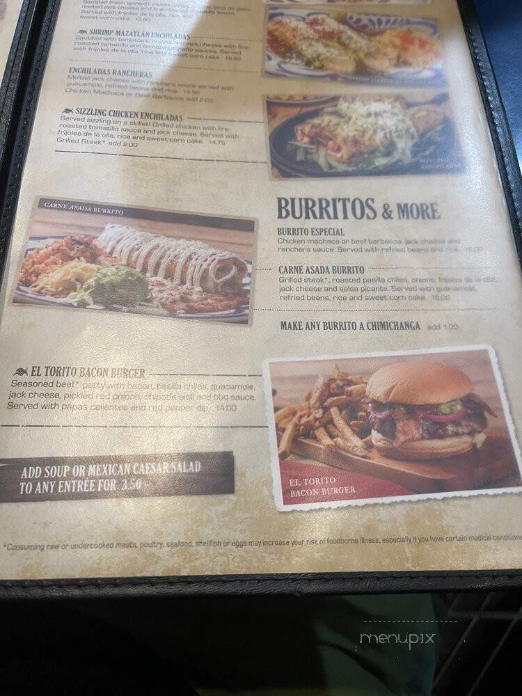 El Torito Mexican Grill - Yorba Linda, CA menu_pic