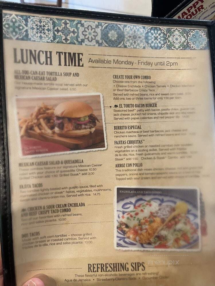 El Torito Mexican Grill - Yorba Linda, CA menu_pic