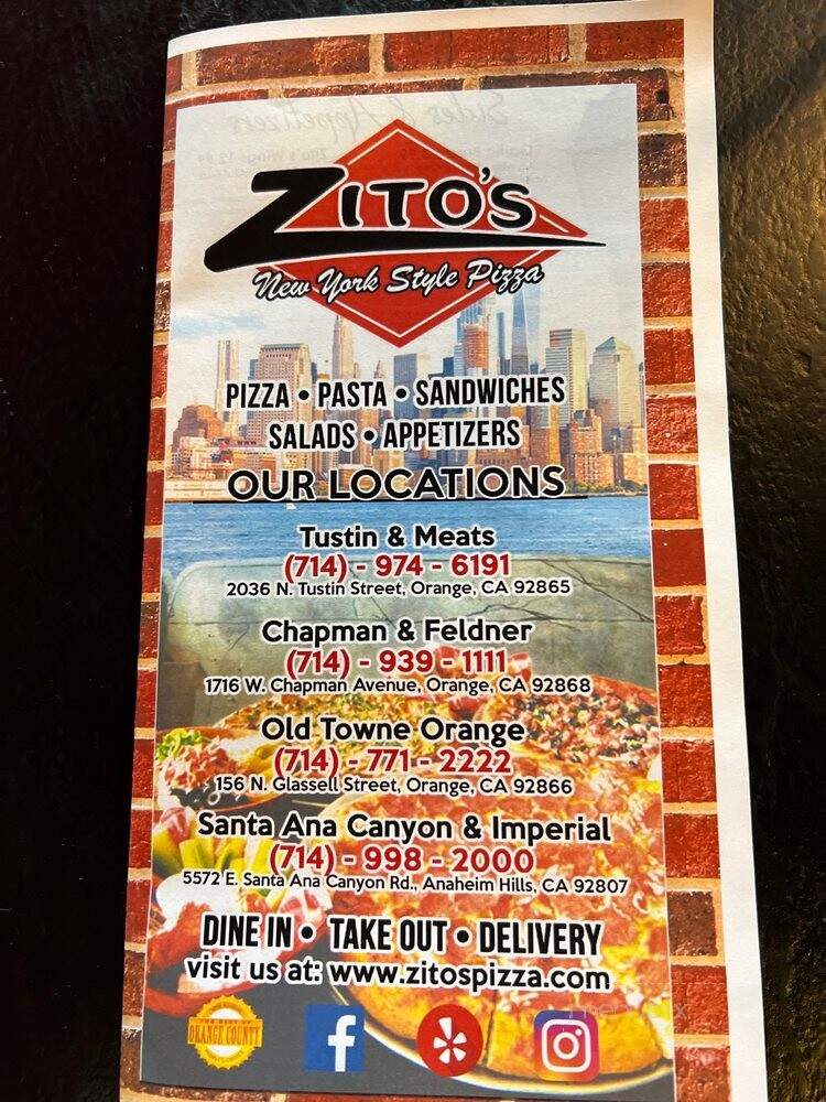 Zito's Pizza - Orange, CA