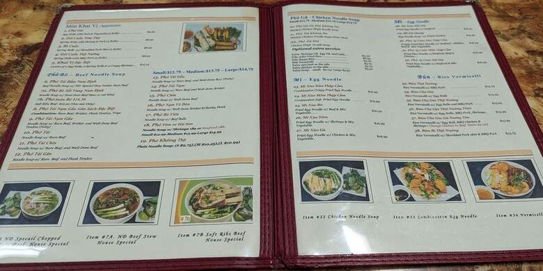 Pho Nam Dinh Restaurant - Garden Grove, CA menu_pic