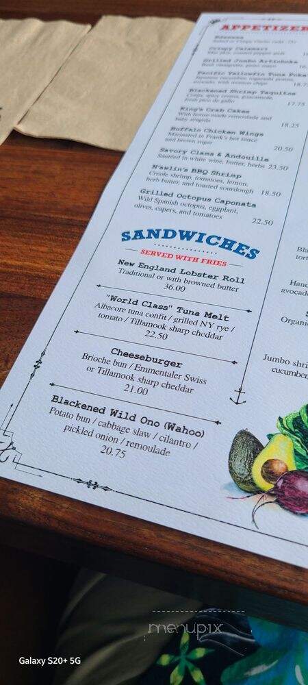 King's Fish House - Orange, CA menu_pic
