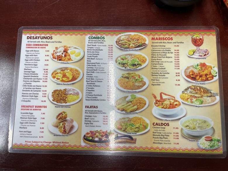Panchitos Taqueria - Garden Grove, CA menu_pic