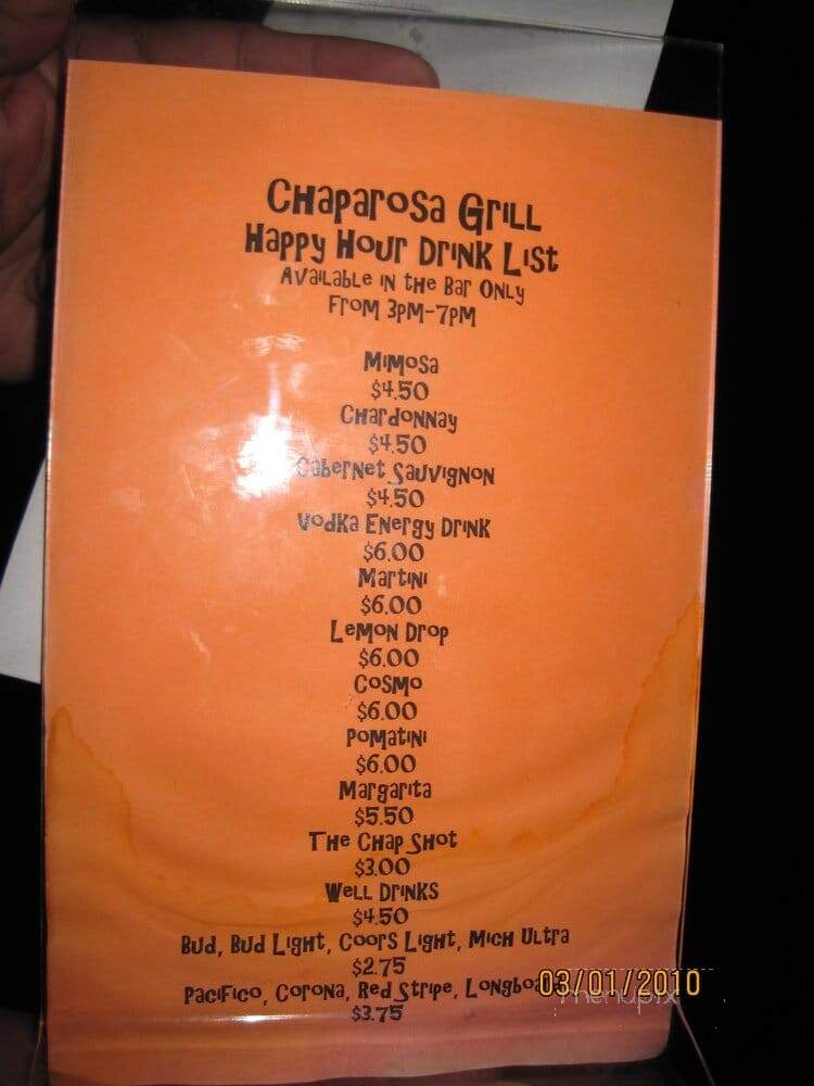 Chaparosa Grill - Tustin, CA