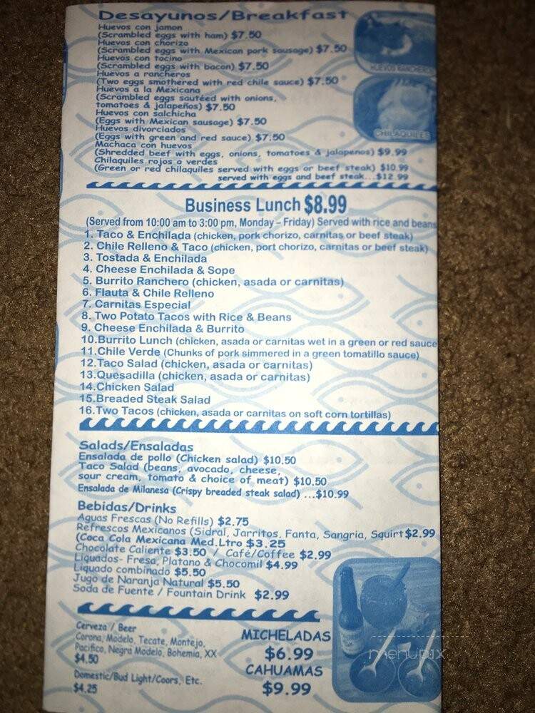 Carnitas Sahuayo Restaurant - Santa Ana, CA menu_pic