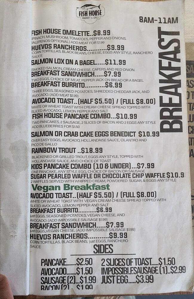 Fish House - Orange, CA menu_pic