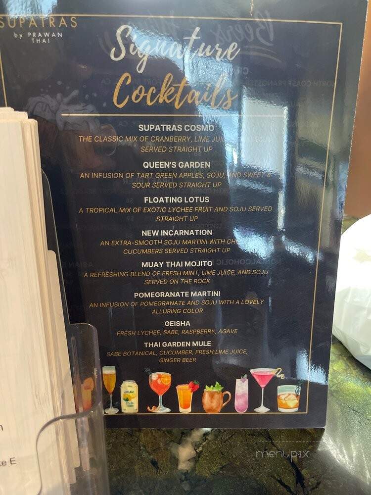 Supatra's Thai Bistro - Yorba Linda, CA menu_pic