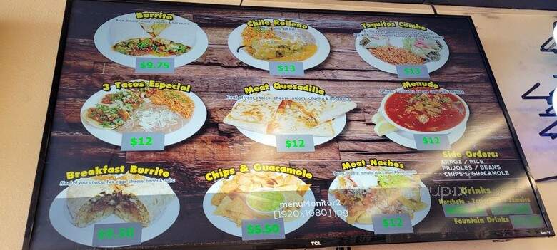 Taqueria Guerrero Style - Westminster, CA menu_pic