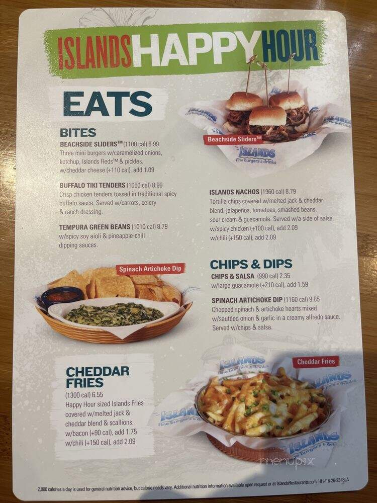 Islands Restaurants - Anaheim, CA menu_pic