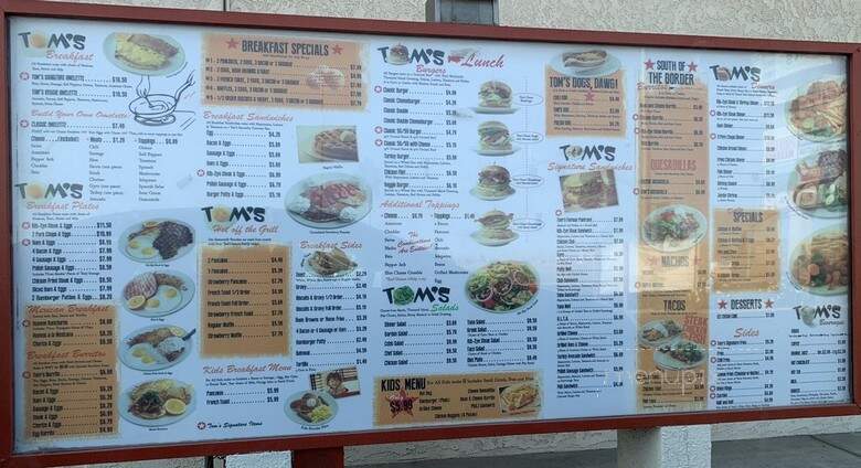 Tom's Famous Burgers - Hesperia, CA menu_pic