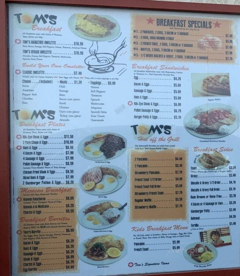 Tom's Famous Burgers - Hesperia, CA menu_pic