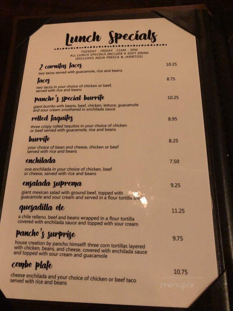 Anita's Restaurant - Oceanside, CA menu_pic