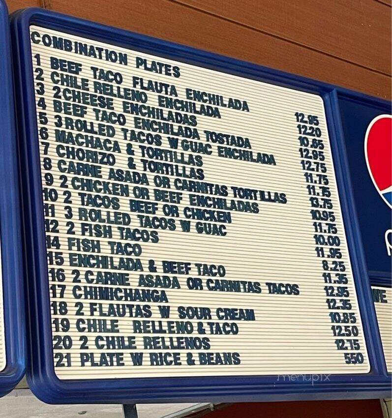 Rico's Taco Shop - Encinitas, CA menu_pic