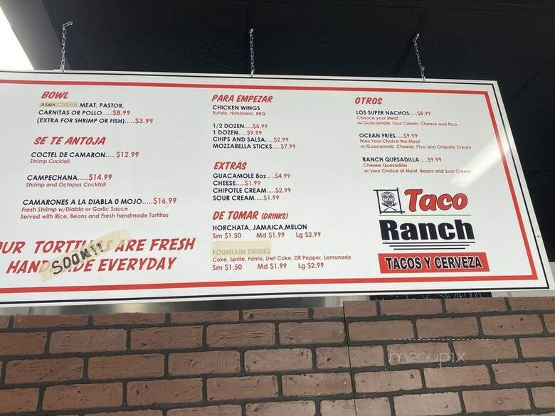 Super Ranchito - Oceanside, CA menu_pic
