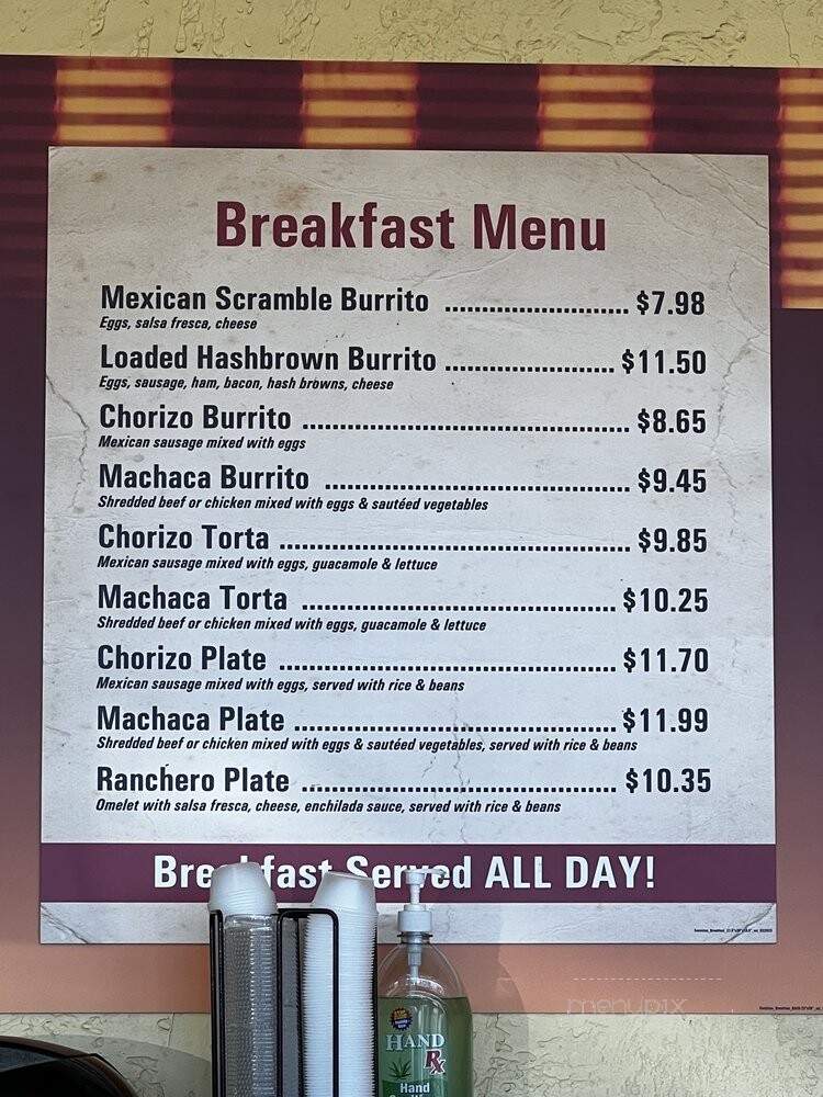 Roberto's Mexican Food - Encinitas, CA menu_pic