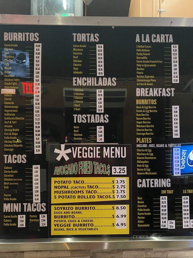 Kotija Jr Taco Shop - Encinitas, CA menu_pic
