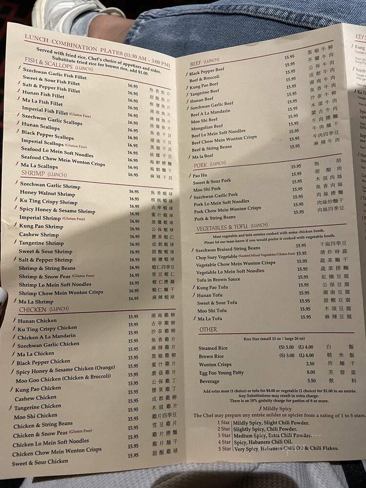 Chins Restaurant - Encinitas, CA menu_pic