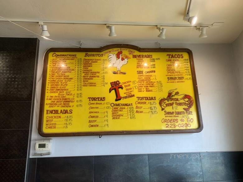 Nico's Mexican Food - San Diego, CA menu_pic