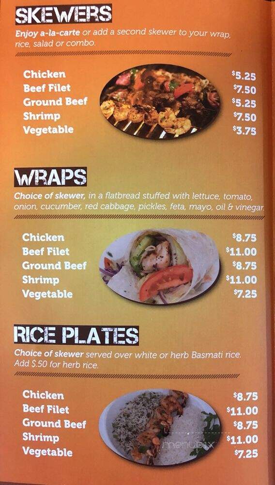 Skewers Grill - Encinitas, CA menu_pic