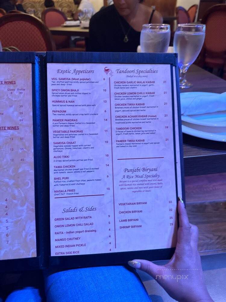 Royal India Restaurant - San Diego, CA menu_pic