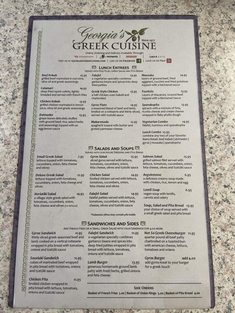 Georgia's Greek Cuisine - San Diego, CA