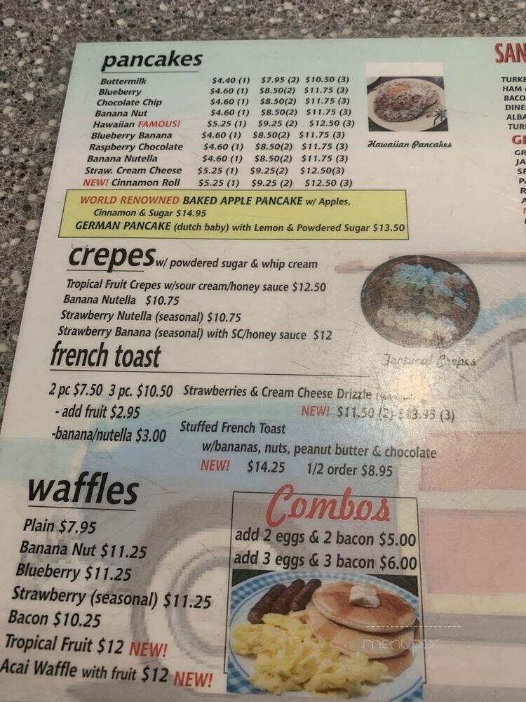 101 Diner - Encinitas, CA menu_pic