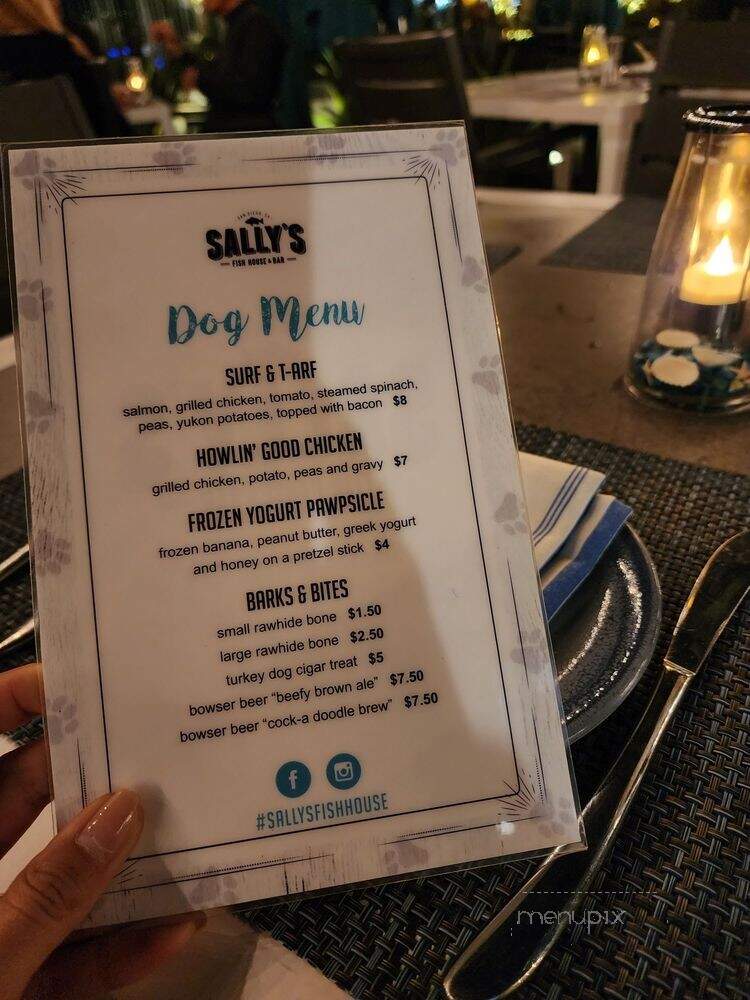 Sally's On The Bay - San Diego, CA menu_pic