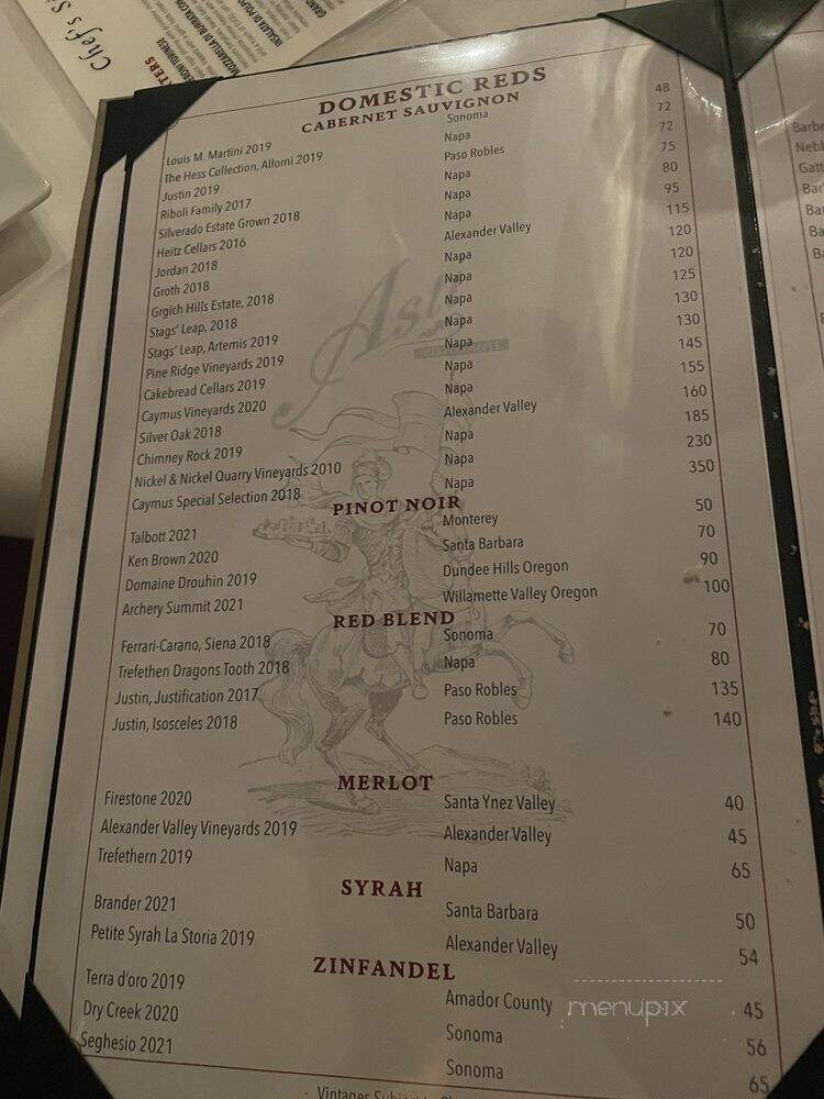 Asti - San Diego, CA menu_pic