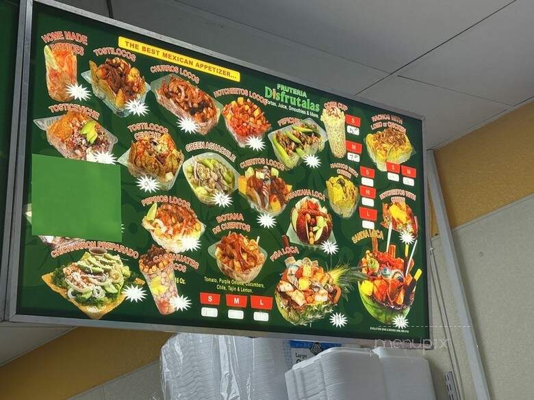 Fruti Landia - San Diego, CA menu_pic