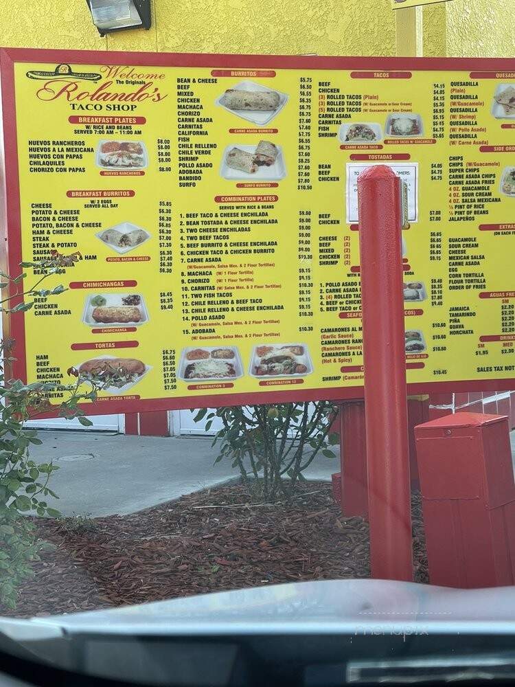 Robertos Taco Shop - San Diego, CA menu_pic