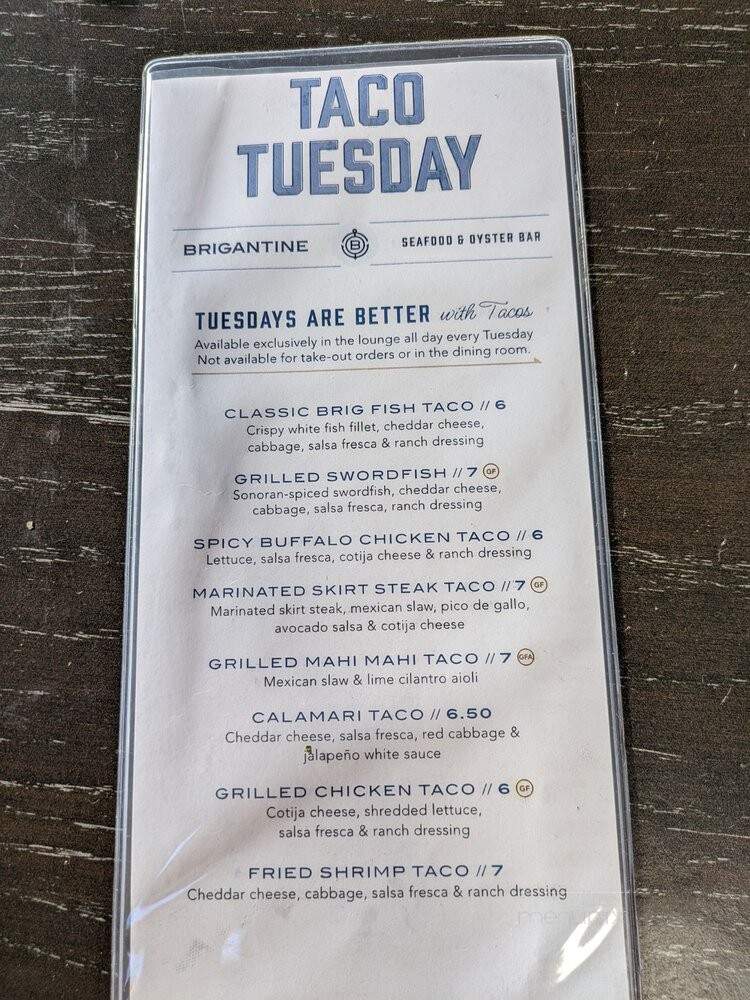 Brigantine Seafood Restaurant - Escondido, CA menu_pic