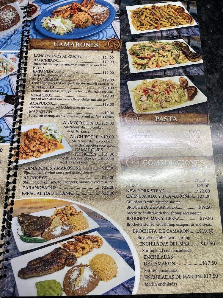 Mariscos El Titanic - San Diego, CA menu_pic